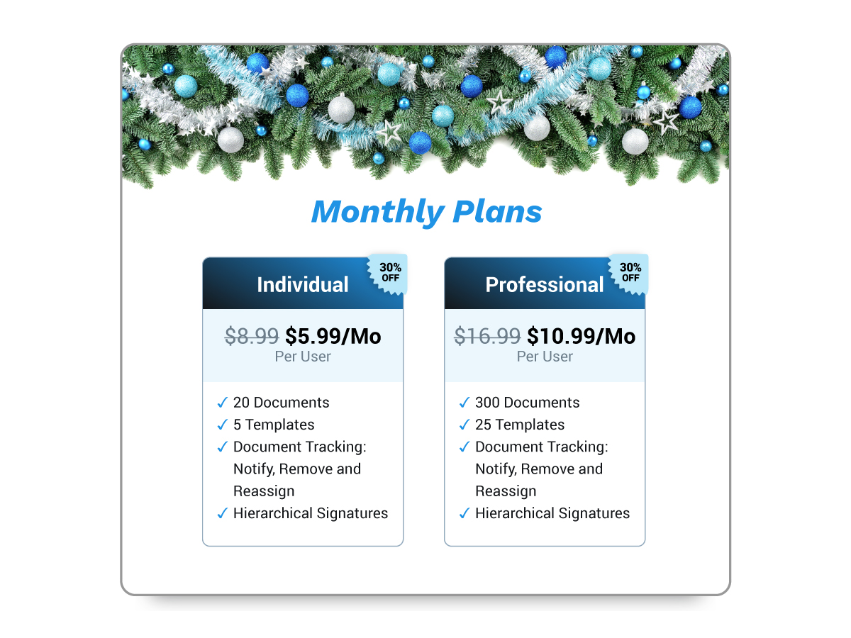 Holiday Season Discount for Digital Signature